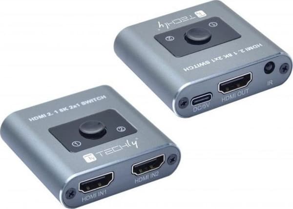 Switch - Ethernet-hubb - Teknisk injektor - IDATA-HDMI-2128KT - Switch HDMI 2.1 2X1 8K