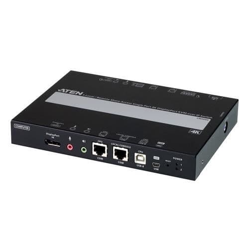 ATEN 1 EN PORT 4K DISPLAYPORT KVM SWITCH OVER IP-DELNING