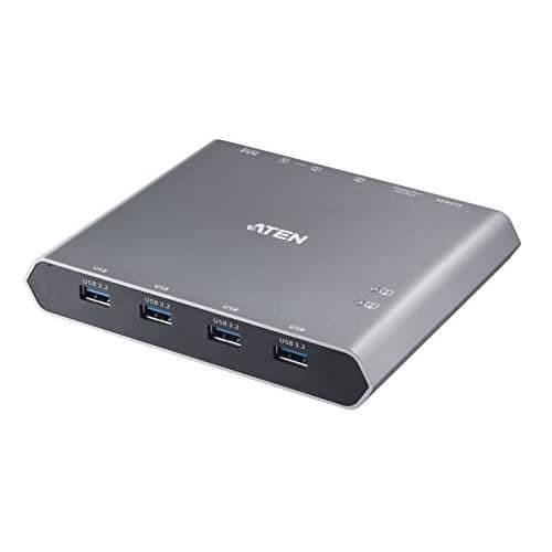 ATEN US3311 2-PORTAR USB-C 4K DISPLAYPORT KVM DOCKINGSSTATION