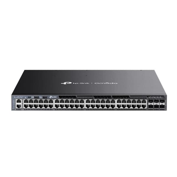TP-LINK Omada 48-Port Gigabit Stabbara L3 Hanterad PoE+ Switch med 6 10GE SFP+ Platser