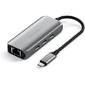 Miniatyrbild 1 av 5: USB-C hub 4-i-1 - Satechi - Aluminium - Ethernet 2.5 Gbps - Snabba överföringar - Flätad kabel