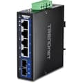 Miniatyrbild 1 av 2: Industriell Gigabit-switch - TRENDNET - TI-G51SC - 5 portar - IP30 - Redundant strömförsörjning