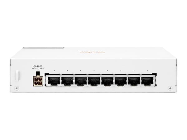 Commutator HPE Aruba Instant On 1430 8G - PoE 64W - 8 Gigabit-portar - Icke hanterad - Bord/Rack
