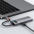Miniatyrbild 2 av 4: Multifunktionsdockningsstation - BASEUS - 6-i-1 - 100W PD - 4K HD - USB 3.0