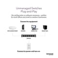 Miniatyrbild 3 av 4: Netgear 5-portars Gigabit Switch med PoE | 4x PoE 83W.