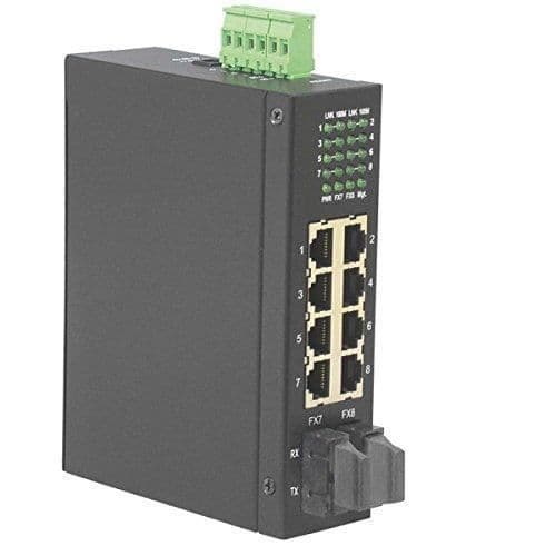 ROLINE 21131154 Industry Switch 6X RJ-45, 2X SC, ohanterad