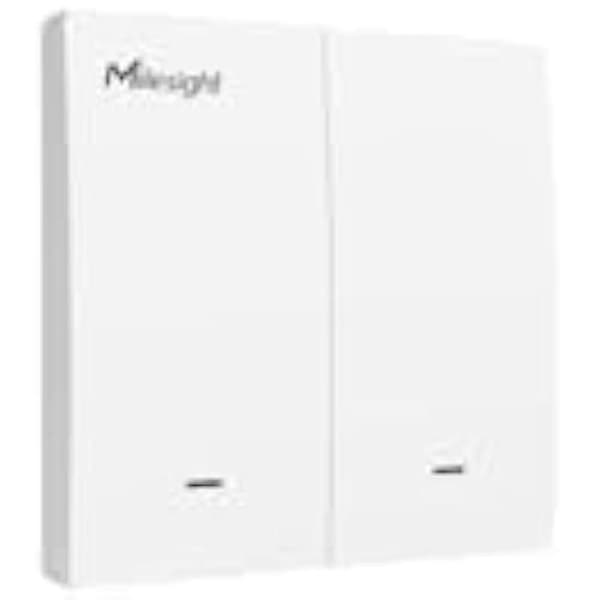 IoT-switch - MILESIGHT - WS502-868M-3W-W11-EU - 2 knappar - Kabelströmförsörjning - LoRaWAN