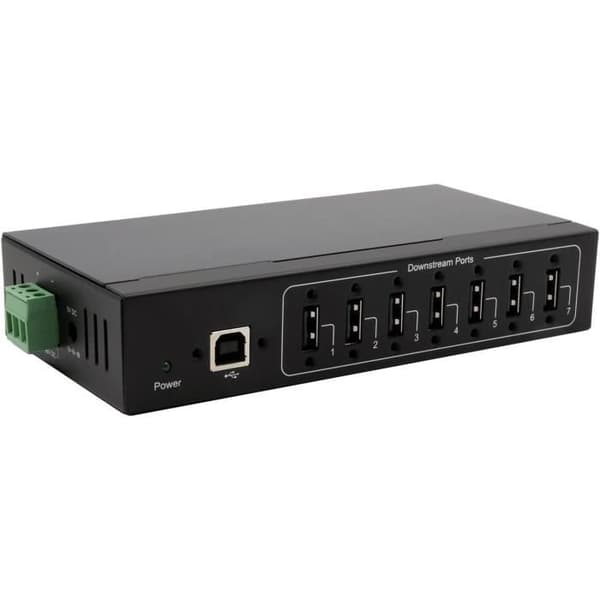 HUB USB 2.0 - GENERISK - EXSYS EX-11217HMVS - 7 Portar - Metallisk - Skydd 15KV ESD