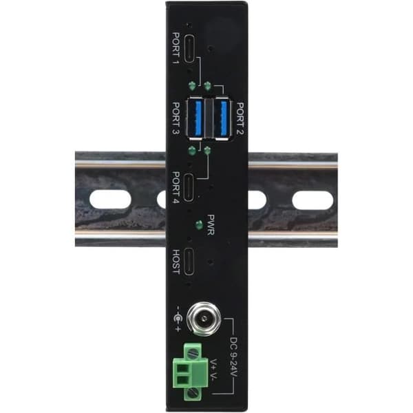 USB-hub - GENERISK - EX-11295HMS - 4 portar USB-C och USB-A - 10Gbit/s - ESD-skydd 15KV