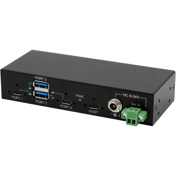 USB-hub - GENERISK - EX-11295HMS - 4 portar USB-C och USB-A - 10Gbit/s - ESD-skydd 15KV