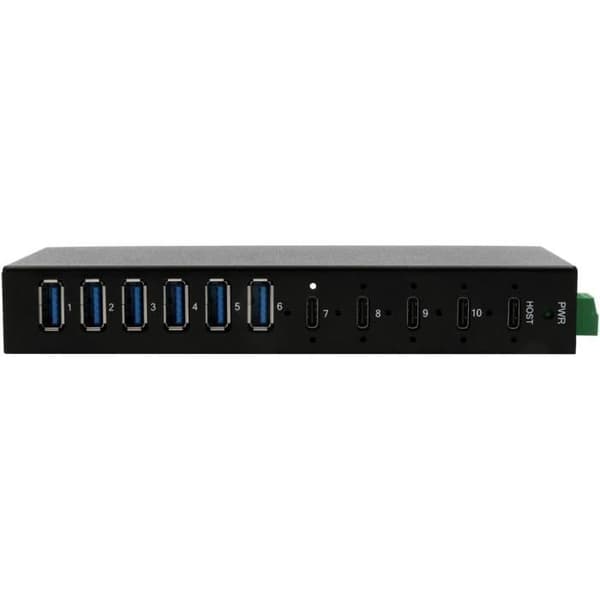 Hub USB 3.2 - EXSYS - EX-12290HMS - 10 portar - 4x USB-C - 6x USB-A - 64W