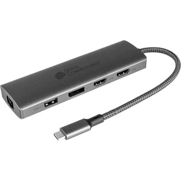 USB-C-hub - BRA ANSLUTNINGAR - 10 portar - Snabbladdning 96W - Överföring 5 Gbit/s - Stöd för 4K UHD