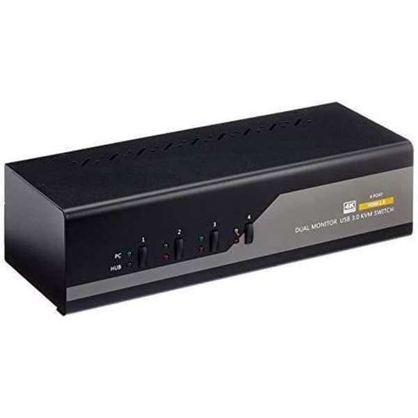 KVM-switch - InLine - 62654I - 4 portar - HDMI 4K - USB 3.0 - Ljud