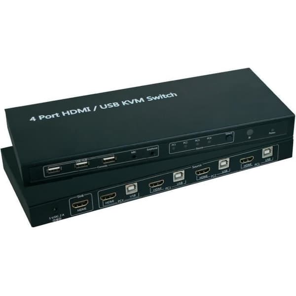 Fernost G-Max 4-ports HDMI och USB KVM Splitter