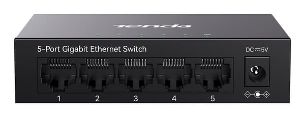 Tenda TEG1005M nätverksswitch Ohanterad L2 Gigabit Ethernet (10/100/1000) Svart