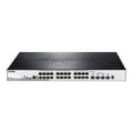 Miniatyrbild 1 av 3: Nätverksswitch - D-Link - DGS-1510-28XMP/E - 24 portar 10/100/1000 Mbps - 4 portar SFP+ 10G - PoE+ 370W