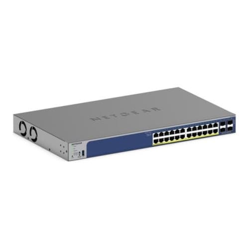 NETGEAR Smart GS728TXP - v3 - switch - 24 portar - smart - rackmonterbar Svart