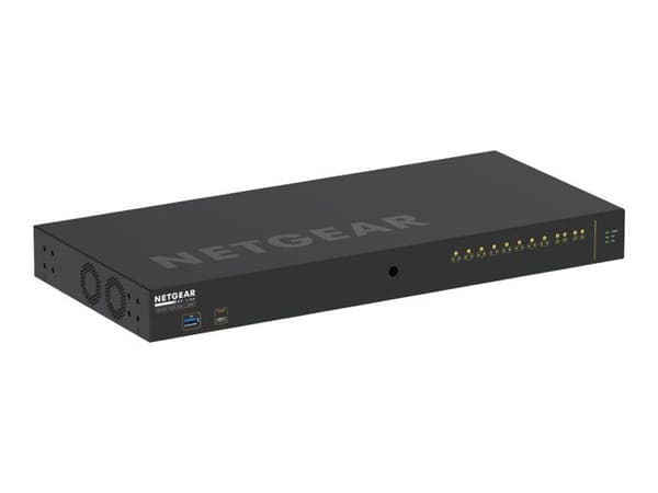 Switch - NETGEAR - M4250-10G2F-PoE+ - 10 x 10/100/1000 - 2 x Gigabit SFP - PoE+ 125W