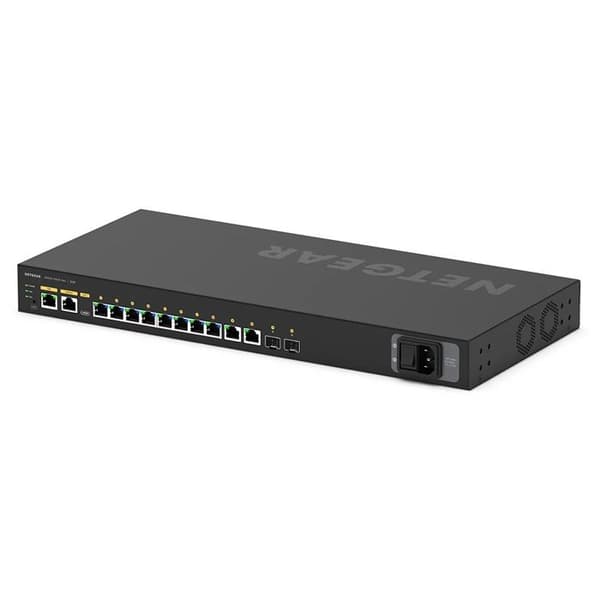 Switch - NETGEAR - M4250-10G2F-PoE+ - 10 x 10/100/1000 - 2 x Gigabit SFP - PoE+ 125W Svart