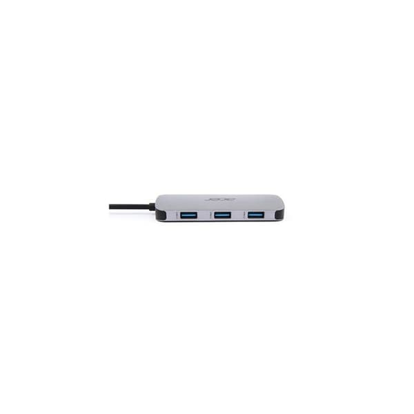 USB-hub - Acer - 7-i-1 Type-C-adapter - USB 3.2 Gen 2 - Silver - Dockningsstation