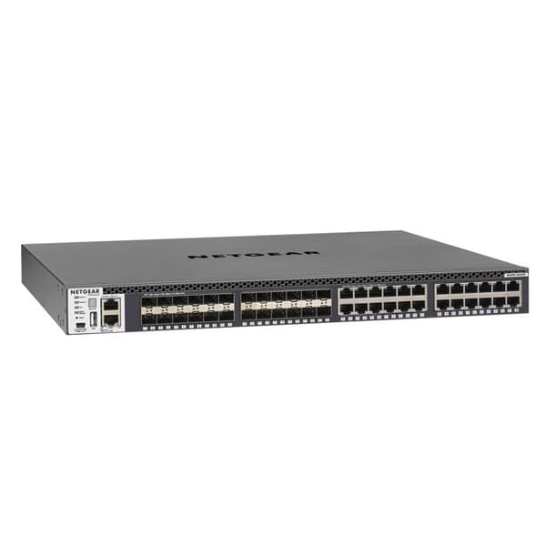 Switch hanterbar ProSAFE M4300-24X24F - NETGEAR - 48x10G - 24x10GBASE-T - 24xSFP+ - Nivå 3 Grå