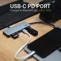 Miniatyrbild 4 av 4: Green Cell USB-C 7 i 1 HUB Adapter Dockningsstation (USB-C, USB 3.0, 2xUSB 2.0, HDMI 4K 30Hz, microSD, SD) med PD och Samsung DeX