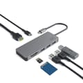 Miniatyrbild 1 av 4: Green Cell USB-C 7 i 1 HUB Adapter Dockningsstation (USB-C, USB 3.0, 2xUSB 2.0, HDMI 4K 30Hz, microSD, SD) med PD och Samsung DeX