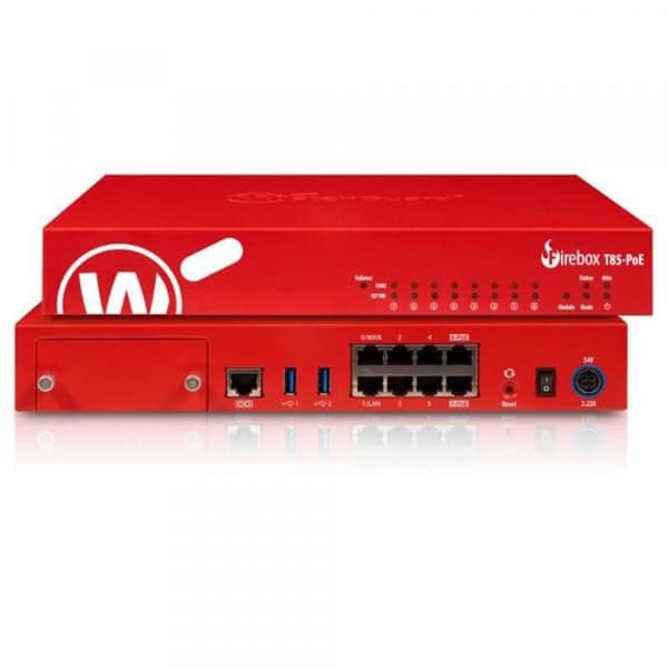 Brandvägg och säkerhet WatchGuard Firebox T85-PoE med 3-årig Basic Security Suite (WGT85033-EU)