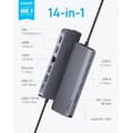 Miniatyrbild 2 av 4: USB-C-hub - ANKER - 14-i-1 - Trippelvisning - HDMI 4K 60 Hz - 100 W max