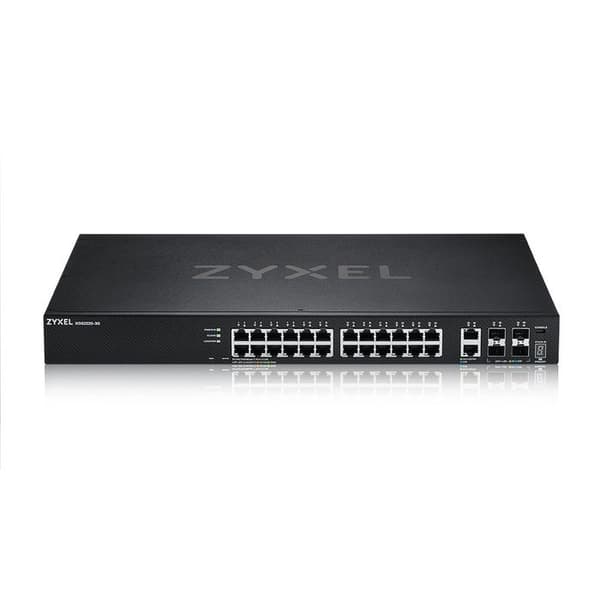 Switch - ZYXEL - XGS2220-30 - 24 portar - 6 10G uplink - L3 Access och stapling