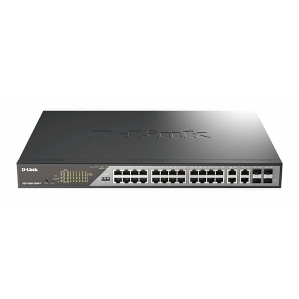 Switch D-Link DSS-200G-28MPP/E Grå