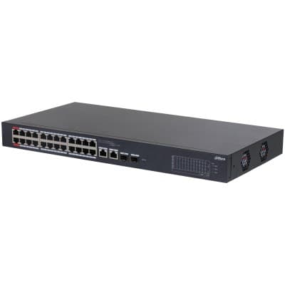 Dahua Technology DH-CS4226-24ET-240 -verkkokytkin, hallittava L2 Gigabit Ethernet (10/100/1000), Power over Ethernet (PoE), musta