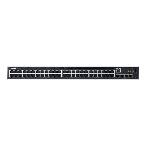 DELL N1548 Ethernet-switch - 48 hanterbara portar - 3 lager stöds - tvinnat par, fiberoptisk - 1U hög