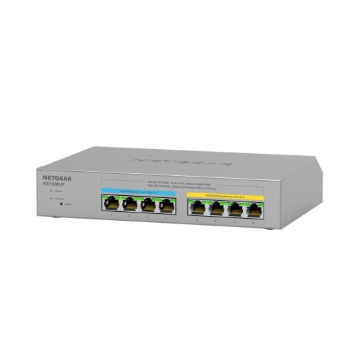 NETGEAR Plus MS108EUP - switch - 8 portar - Administrerad Grå