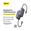 Miniatyrbild 5 av 6: USB-C 6-i-1 Hub Adapter - BASEUS - PadJoy - HDMI 4K - USB 3.0 - 100W Laddning