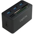 Miniatyrbild 1 av 3: Koncentrator (hubb) - LogiLink - USB 3.0 - 3 portar - Drivs av USB