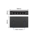 Miniatyrbild 4 av 4: ACT nätverksswitch - 5 portar - Gigabit Ethernet - metallisk design