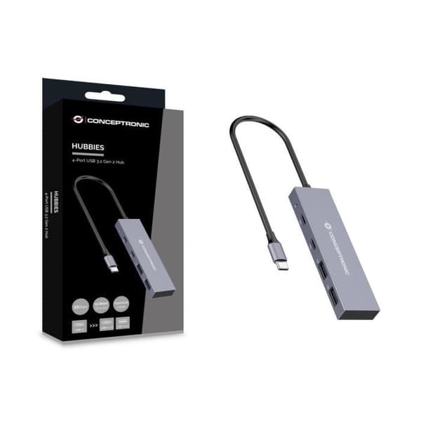 CONCEPTRONIC HUBBIES13G HUB &amp; HUB USB 3.2 GEN 2 (3.1 GEN 2)