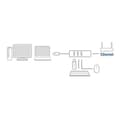Miniatyrbild 3 av 4: ACT 3-ports USB 3.2 Gen1 Hub med Gigabit nätverksport