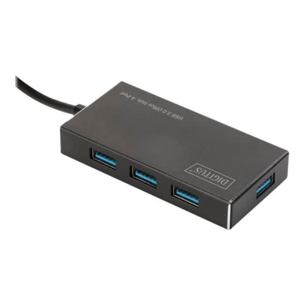 DIGITUS Business USB 3.0-hub - 4 portar - Svart