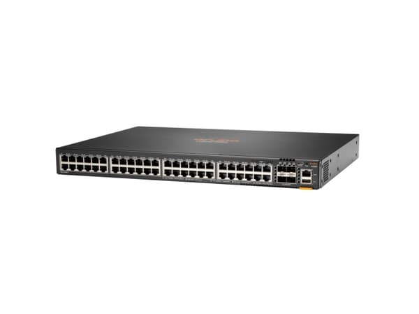 HPE Aruba Networking CX 6200F 48G Class 4 PoE 4SFP 370W Switch - Switch - max. staplingsavstånd 10 kms - L3 - Administrerad - 48 x 10/100/1000 (PoE+)