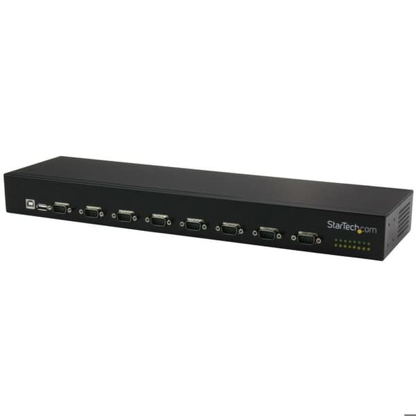 USB-adapter till 8 x DB9 RS232 - STARTECH - Seriehub - Rackmontering - USB 2.0 - Svart