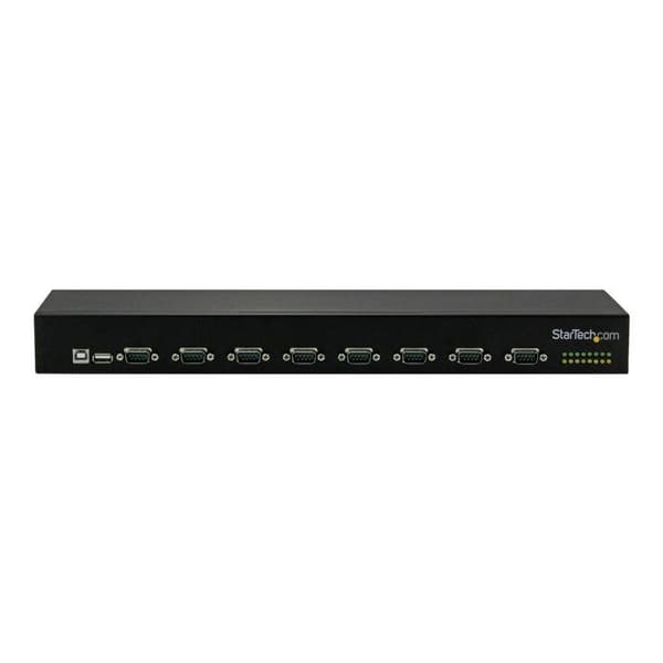 USB-adapter till 8 x DB9 RS232 - STARTECH - Seriehub - Rackmontering - USB 2.0 - Svart