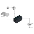 Miniatyrbild 2 av 2: Passiv PoE injektor 2 RJ45 honportar svart - DIGITUS