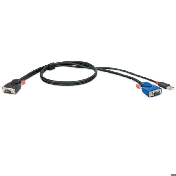 KVM-kabel - LINDY - Combo - VGA HD-15 - USB typ A - 3 m