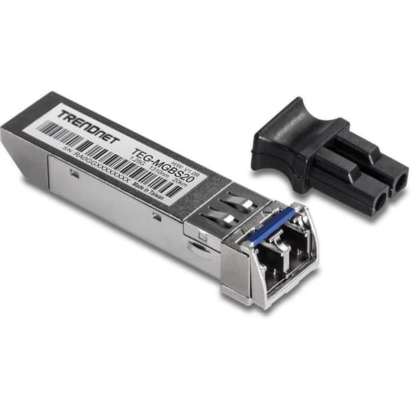 Nätverksmediakonverterare - TRENDNET - TEG-MGBS20 - Överföringshastighet 1250 Mbit/s - Singelläge - Svart