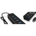 Miniatyrbild 1 av 2: Koncentrator (hub) - RAIDSONIC - ICY BOX IB-Hub1409-C3 - 4 portar - USB 3.0 - Drivs av USB
