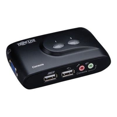 Tripp Lite 2-portars kompakt USB KVM-switch med...