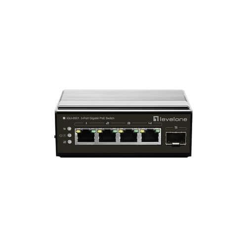 LEVELONE IGU-0501 Gigabit Ethernet nätverksswitch - 4 portar - Överspänningsskydd