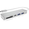 Miniatyrbild 1 av 4: USB-hubb - ICY BOX - IB-HUB1413-CR - USB 3.0 Typ-C - 3 portar - Aluminium Silver